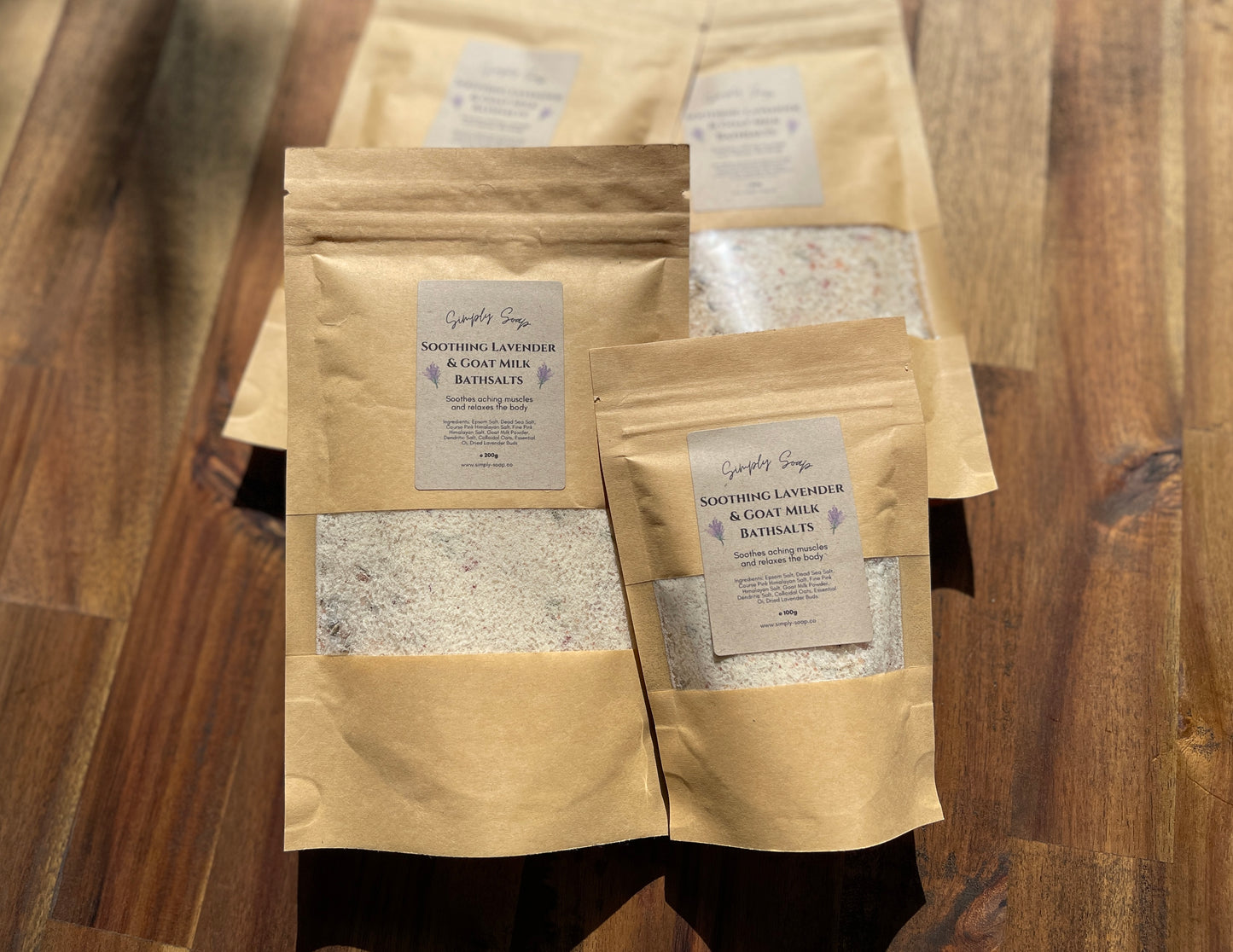 Bath Salts - Soothing Lavender & Goat Milk 100g